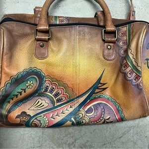 Anuschka Hand-Painted Messenger Bag